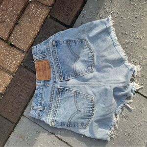 Levi's Blue Jean Shorts Distressed Cut-Off Style